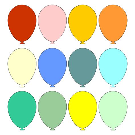 Balloons Printable